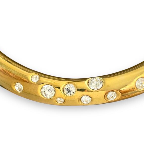 Vtg Vogue Signed VO Les Bernard Runway Gold Tone Collar Necklace - Picture 3 of 9